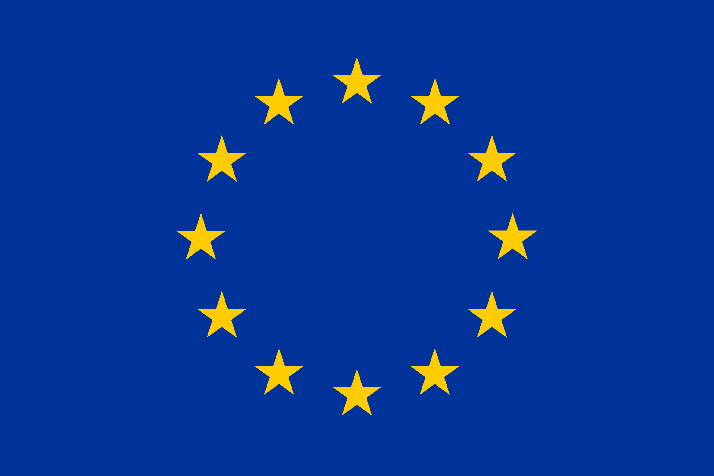 EU emblem flag yellow high